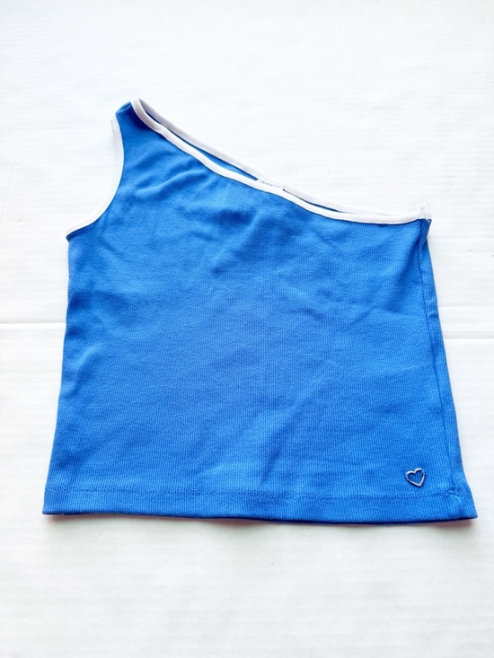 Zara Other - Zara Girls New Blue Asymmetric Sleeveless Top Shirt 
Size 13-14Y
NWT